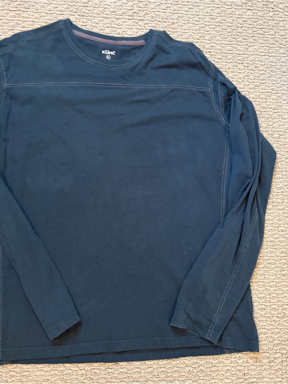 Kuhl Men's Long Sleeve Crew Tee - Dark Blue